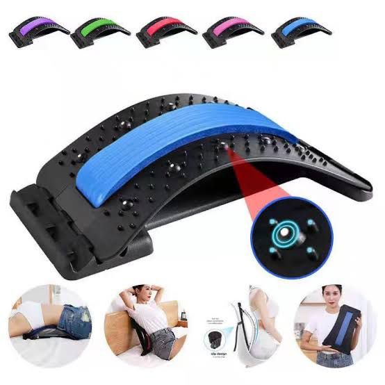 Back Stretcher Lumbar Back Pain Relief Device Multi-Level Back Massager